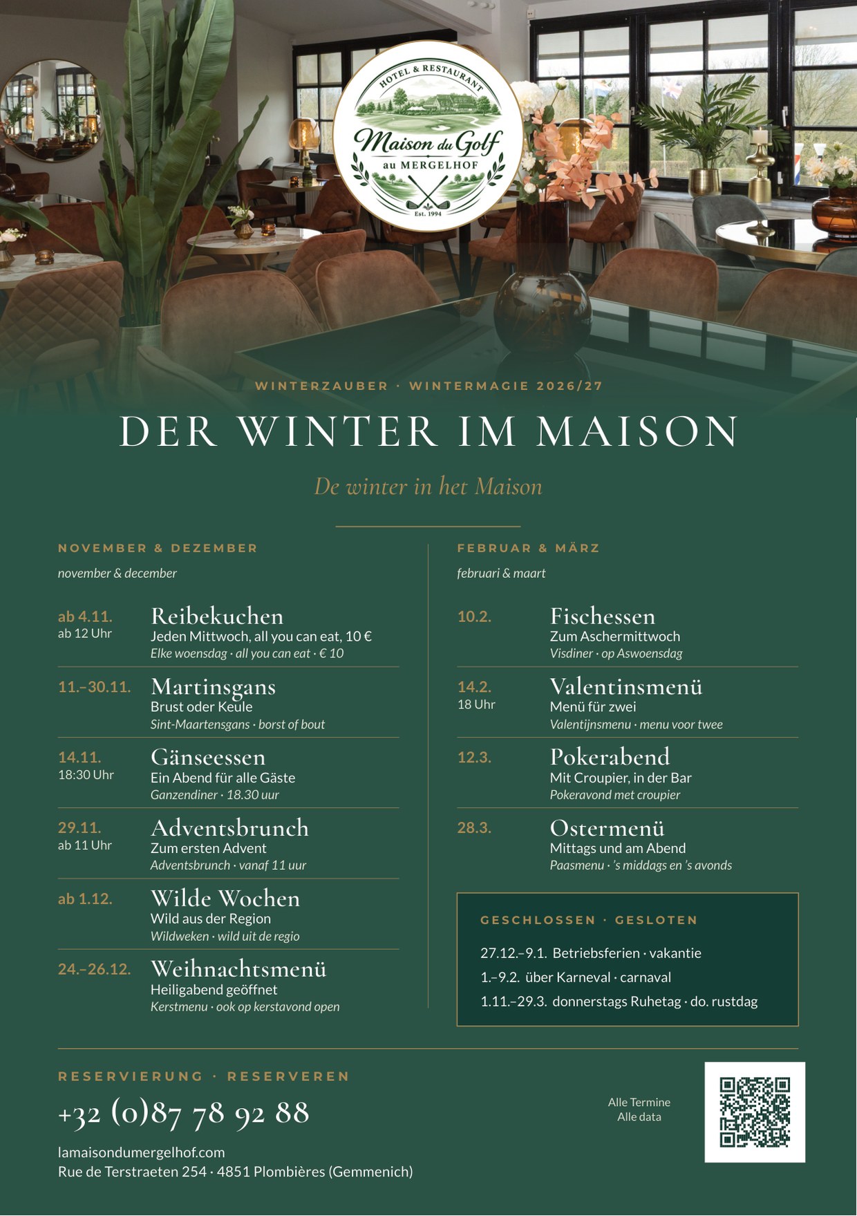 Der Winter im Maison