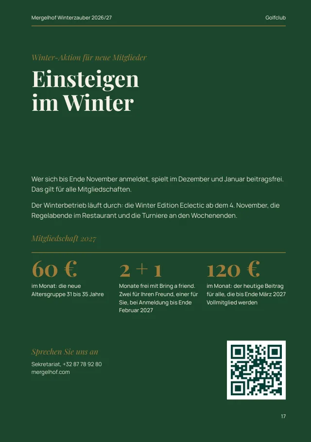 Heftseite: Einsteigen im Winter