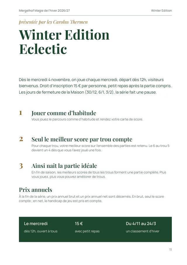 Page du magazine : Winter Edition Eclectic