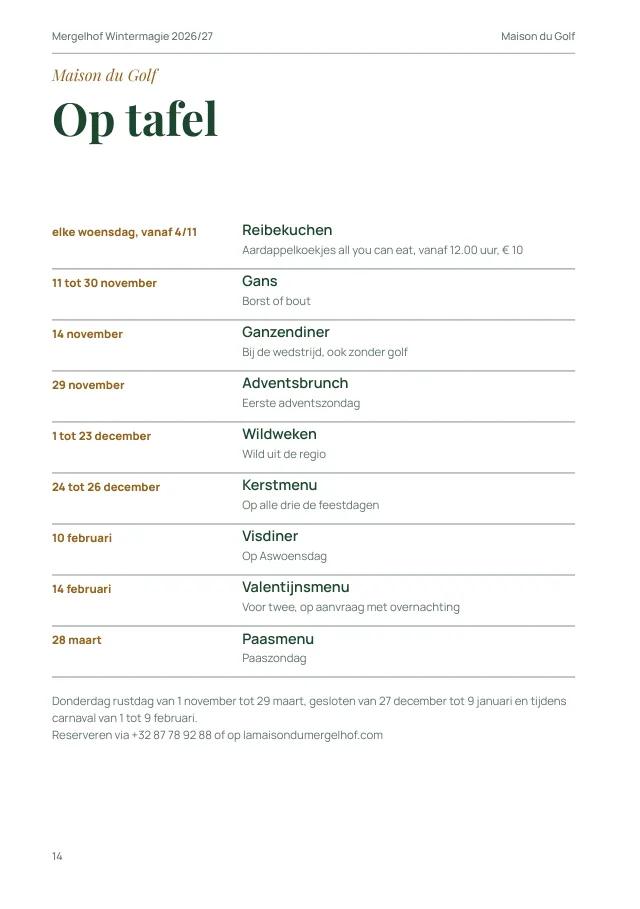 Pagina uit het magazine: Op tafel