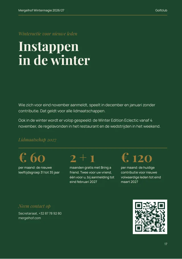 Pagina uit het magazine: Instappen in de winter